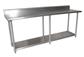 18 Gauge Stainless Steel Work Table Undershelf  5" Riser 84"x24"