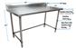18 Gauge Stainless Steel Work Table W/Open Base  5 Riser 60"Wx24"D