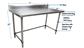 18 Gauge Stainless Steel Work Table W/Open Base  5 Riser 72"Wx30"D