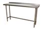 18 Gauge Stainless Steel Work Table Open Base  1.5 Riser 60"Wx18"D