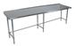 18 Gauge Stainless Steel Work Table Open Base  1.5 Riser 84"Wx18"D