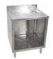 21"X24" Underbar Glass Rack Storage Cabinet w/ Drainboard Top w/ Legs