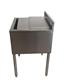 30"X 21" Ice Bin & Lid w/ 8 Circuit Cold Plate Stainless Steel w/ Drain