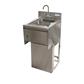 18"x12" Stainless Steel Underbar Dump Sink w/ Towel Dispenser & Faucet