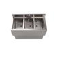 18"X36" Stainless Steel Underbar Sink 3 Compartment w/ Base and Faucet