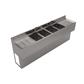 18"X84" Stainless Steel Underbar Sink 4 Compartment 2 Drainboards and Faucet