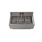 21"X36" Stainless Steel Underbar Sink 3 Compartment w/ Faucet