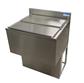 30"X21" Stainless Steel Ice Bin & Lid w/ 7 Circuit Cold Plate w/ Base