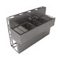18"X60" Stainless Steel Underbar Sink w/ Two Drainboards Die Wall & SS Faucet