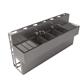 18"X84" Stainless Steel Underbar Sink w/ Two Drainboards Die Wall & SS Faucet 