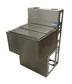21"X30" Stainless Steel Insulated Ice Bin & Sliding Lid w/ Die Wall & Base
