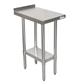18 Gauge Stainless Steel Filler Table, Galvanized Shelf 1 1/2" Riser 18"W x 30"D