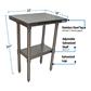 18"x24" 18 Gauge Stainless Steel Work Table W/ Galvanized Leg & Undershelf