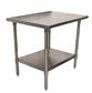 18 Stainless Steel Guage Work Table w/Galvanized Undershelf 24"Wx24"D
