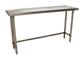 18 Gauge Stainless Steel Work Table With Open Base 72"Wx18"D