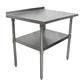 18 Gauge Stainless Steel Work Table  With Undershelf 1.5" Riser 24"Wx24"D