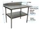 18 Gauge Stainless Steel Work Table  With Undershelf 5" Riser 48"Wx30"D