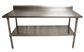 18 Gauge Stainless Steel Work Table  With Undershelf 5" Riser 72"Wx30"D