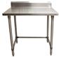 18 Gauge Stainless Steel Work Table  With Open Base 5" Riser 36"Wx24"D
