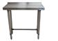 18 Gauge Stainless Steel Work Table With Open Base 1.5" Riser 48"Wx18"D
