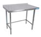 18 Gauge Stainless Steel Work Table With Open Base 1.5" Riser 84"Wx18"D