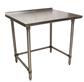 18 Gauge Stainless Steel Work Table With Open Base 1.5" Riser 48"Wx30"D