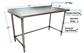 18 Gauge Stainless Steel Work Table With Open Base 1.5" Riser 72"Wx24"D